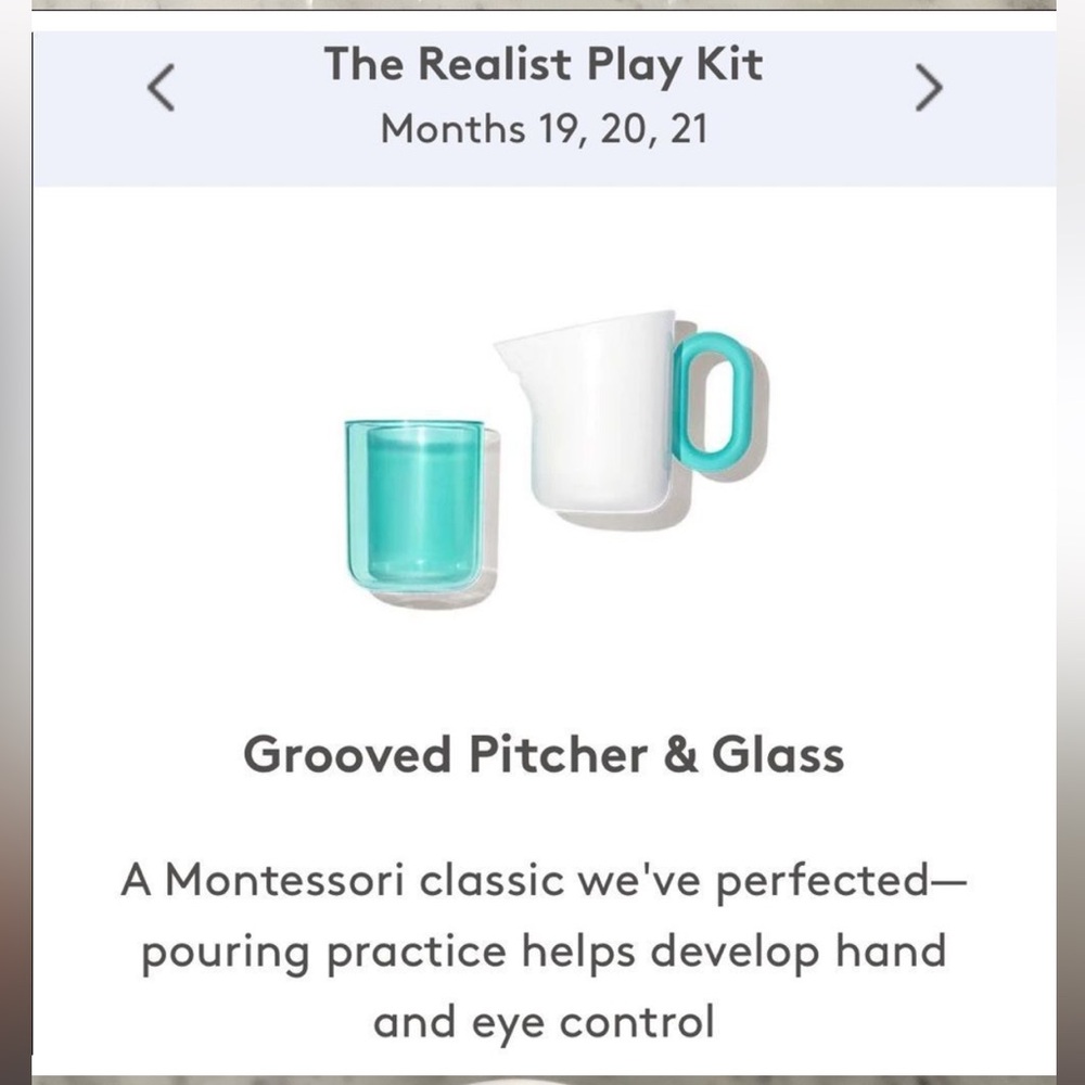 Lovevery - Grooved Pitcher and Glass Set